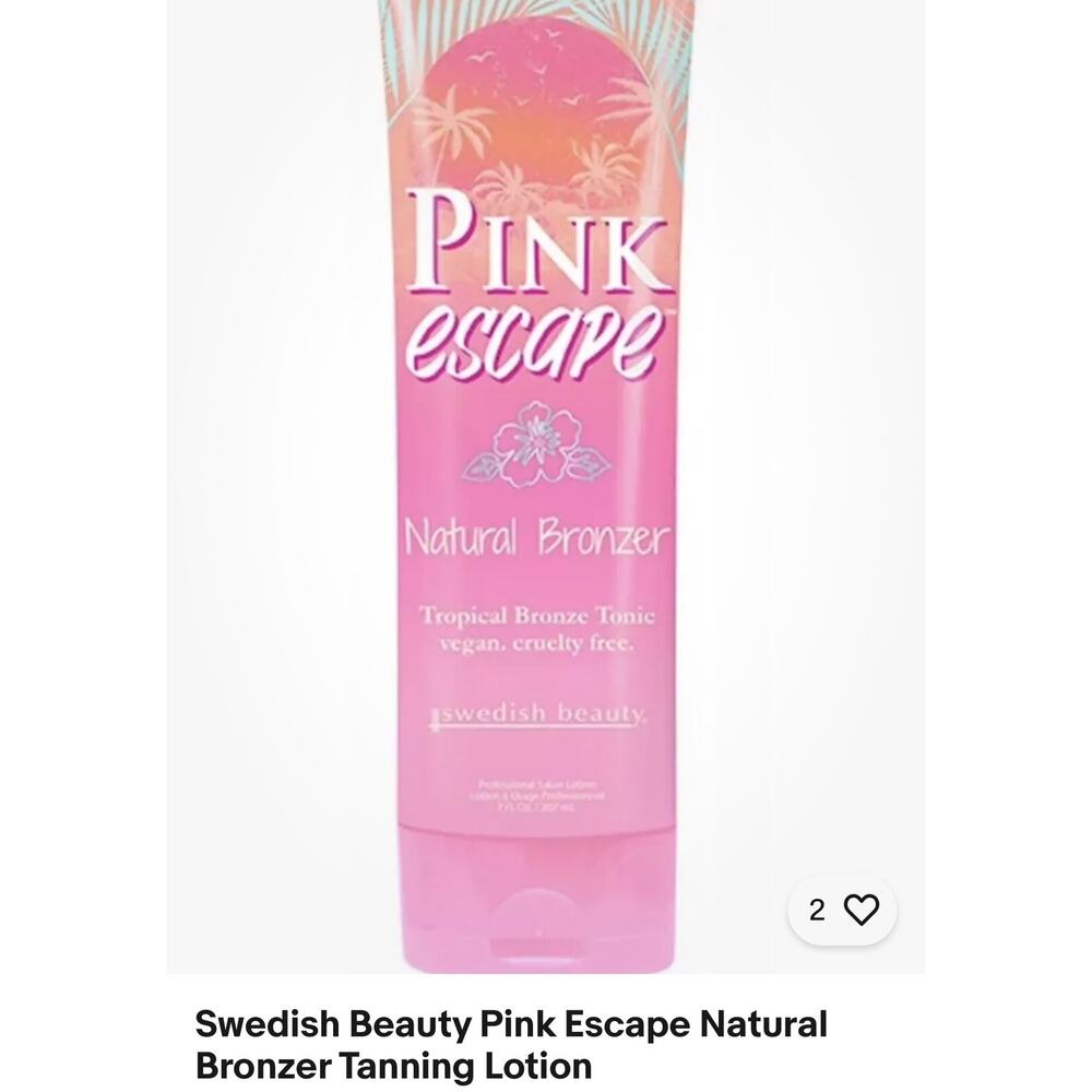 Swedish Beauty Pink Escape Natural Bronzer Tanning Lotion